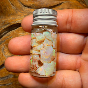 60.5cts - Vial of Shell Fossil Opal from South Australia