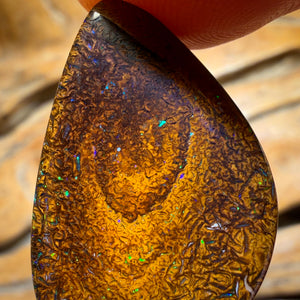 24.7cts - Tribal Yowah Nut Opal. Australian Opal
