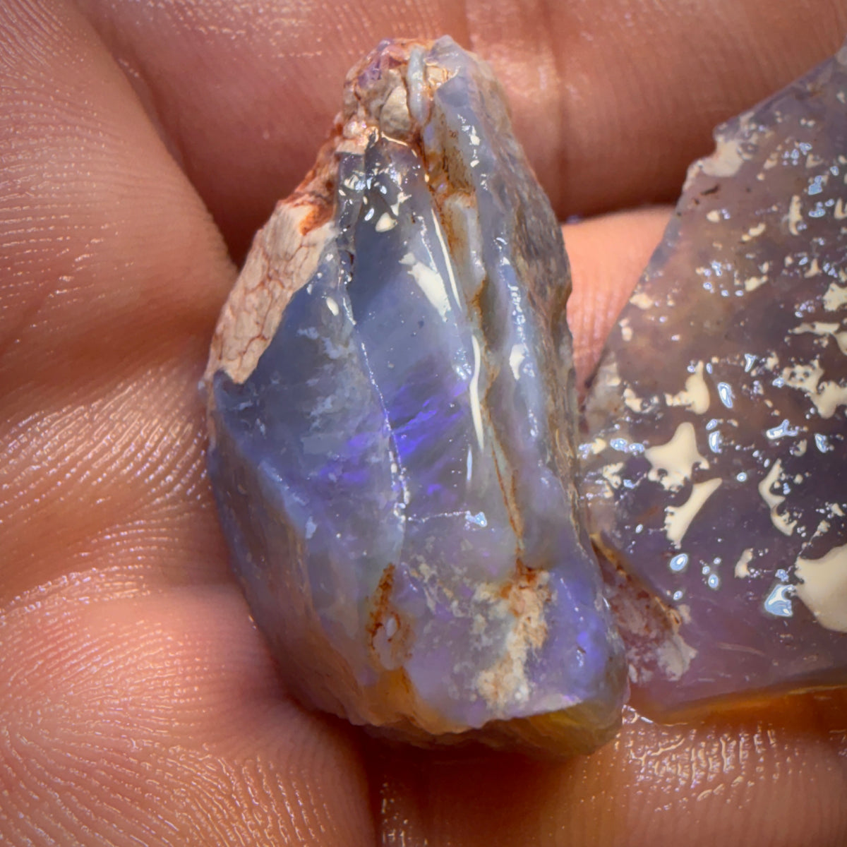 🔒96,7 cts - 3 lots d'opales brutes Lightning Ridge