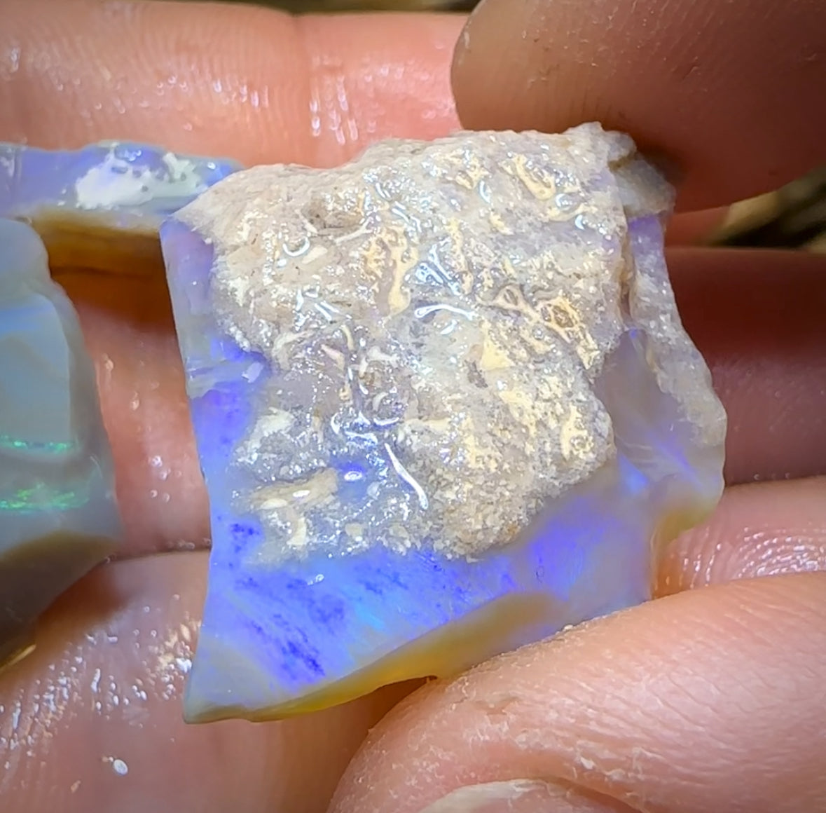 72cts - 3x Lightning Ridge Opal Rough Parcel