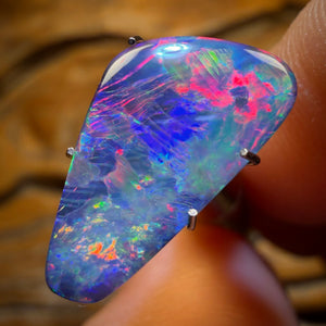3.2cts - Australian Boulder Opal Doublet Awesome Magenta!!!