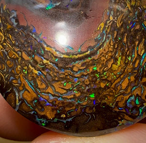 104cts - Yowah Nut Opal. Tribal Pattern. Half Price Bargain