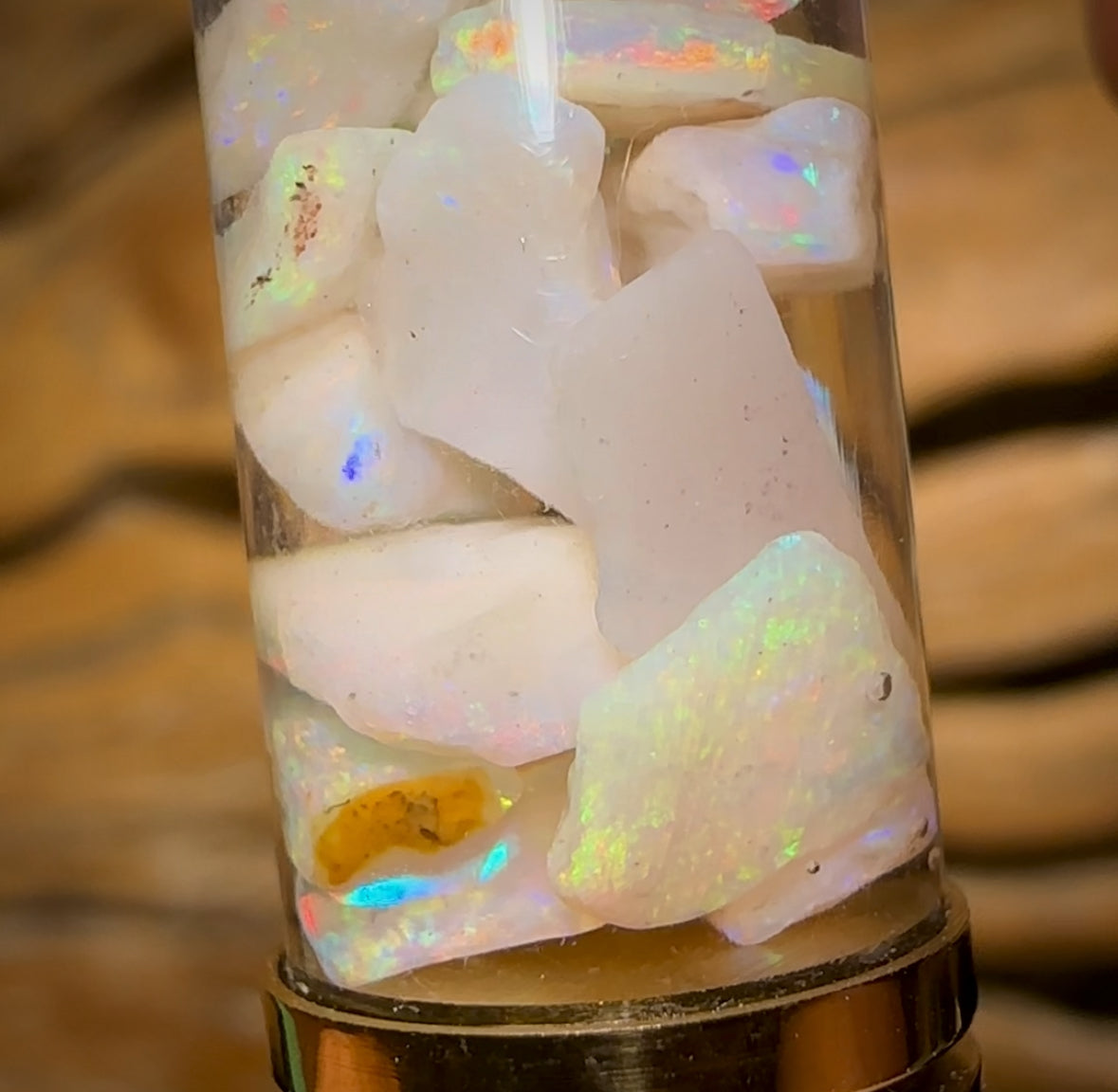 6cts - Top South Australian Opal. Xali’s Time Capsule Pendant