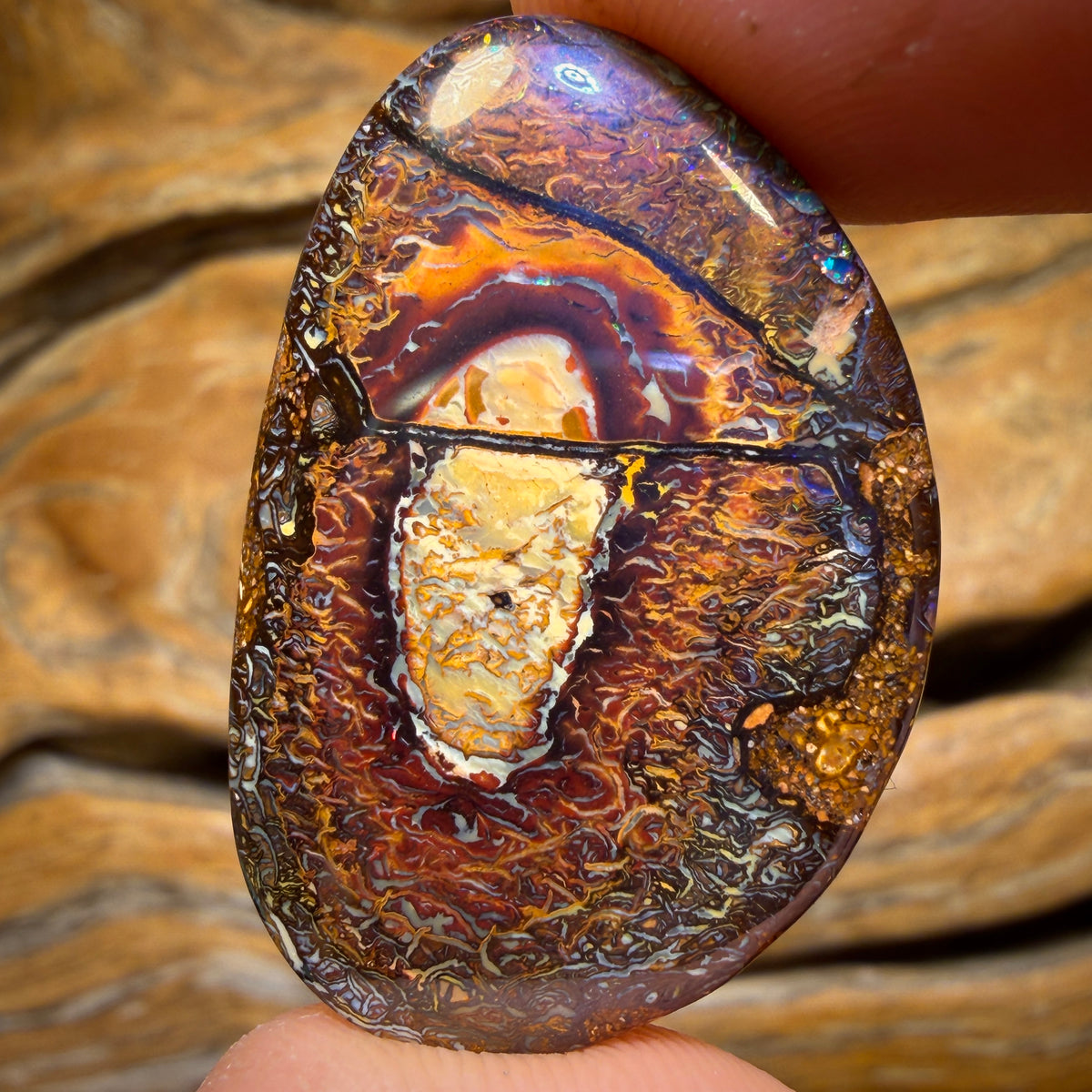 Arent You Glad you Stayed to the End Wildcard! 75.4cts - Tribal Queensland Boulder Opal from Yowah