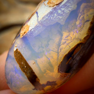 24.6cts - 1/2 Price Banger “Dive In” Yowah Nut Crystal Centre Opal. Australian Boulder Opal