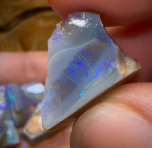 106.6cts - 11x Lightning Ridge Crystal and Dark Opal Rough Parcel