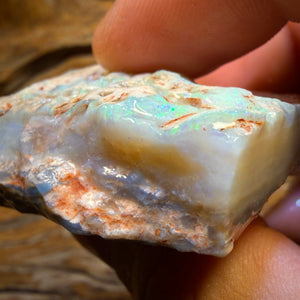 186.1cts - Large Lightning Ridge Dark Opal Rough Piece