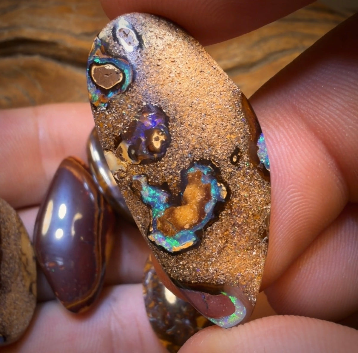 134.2cts - 5x Australian  Boulder Opal’s. Wholesale Dealers Parcel