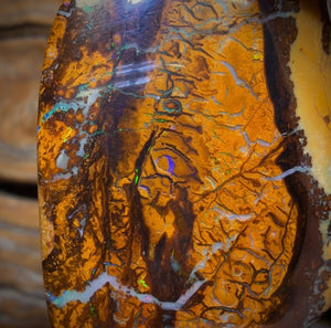 91.6cts - Australian Boulder Opal from Yowah. Double Sided