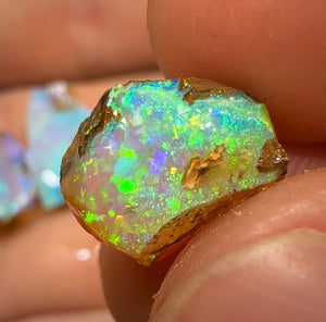 15.4cts - 3x Australian Yowah Golden Crystal Boulder Opal Rough Pieces - Opal Whisperers