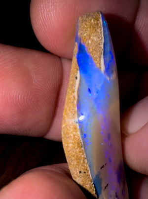 43.80cts - Big Reef Pattern Solid Boulder Pipe Opal - Opal Whisperers