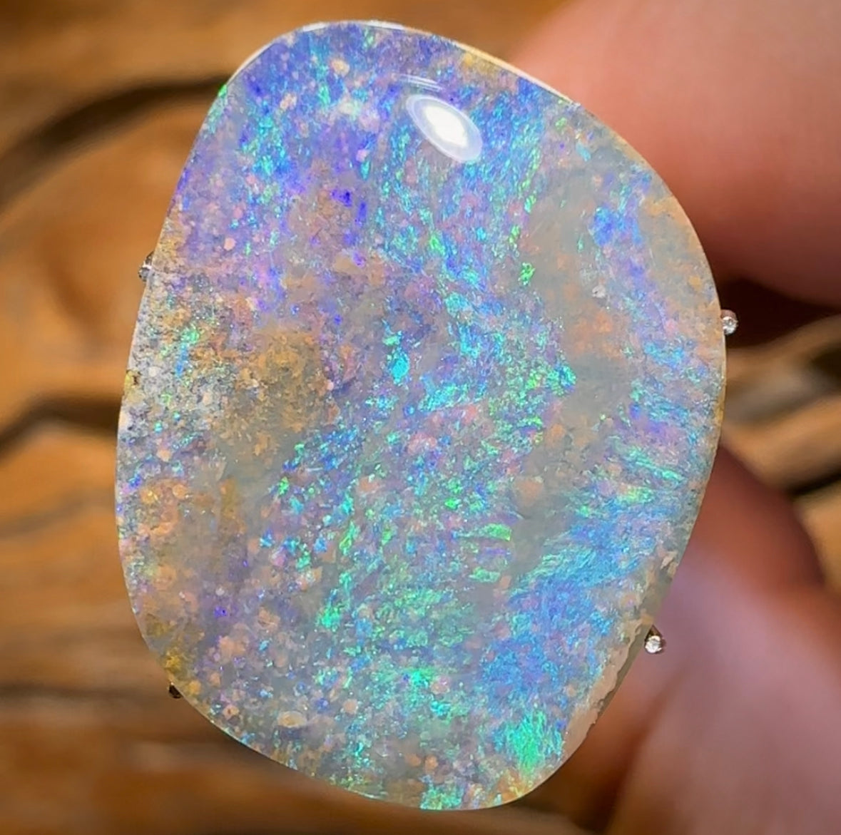 10.6cts - Queensland Boulder Seam Opal from Winton - Opal Whisperers