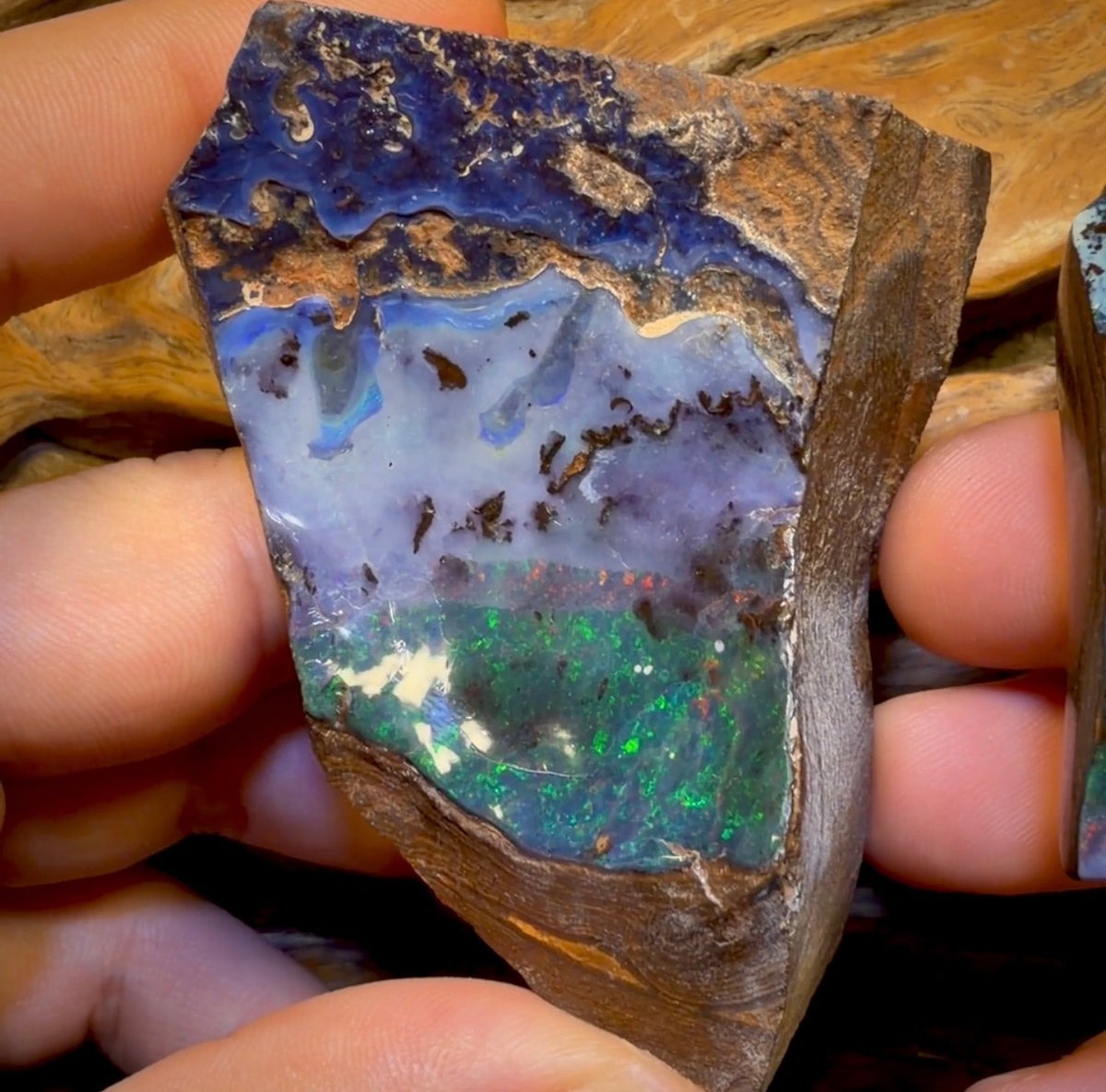 917.5cts - Yowah Nut Opal Rough Natural Split Pair. Found on ‘OUTBACK OPAL HUNTERS’!k