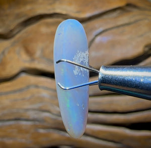 6.35cts - Rare Mintabie Crystal Opal. Decades Old ISAAC CUT - Opal Whisperers