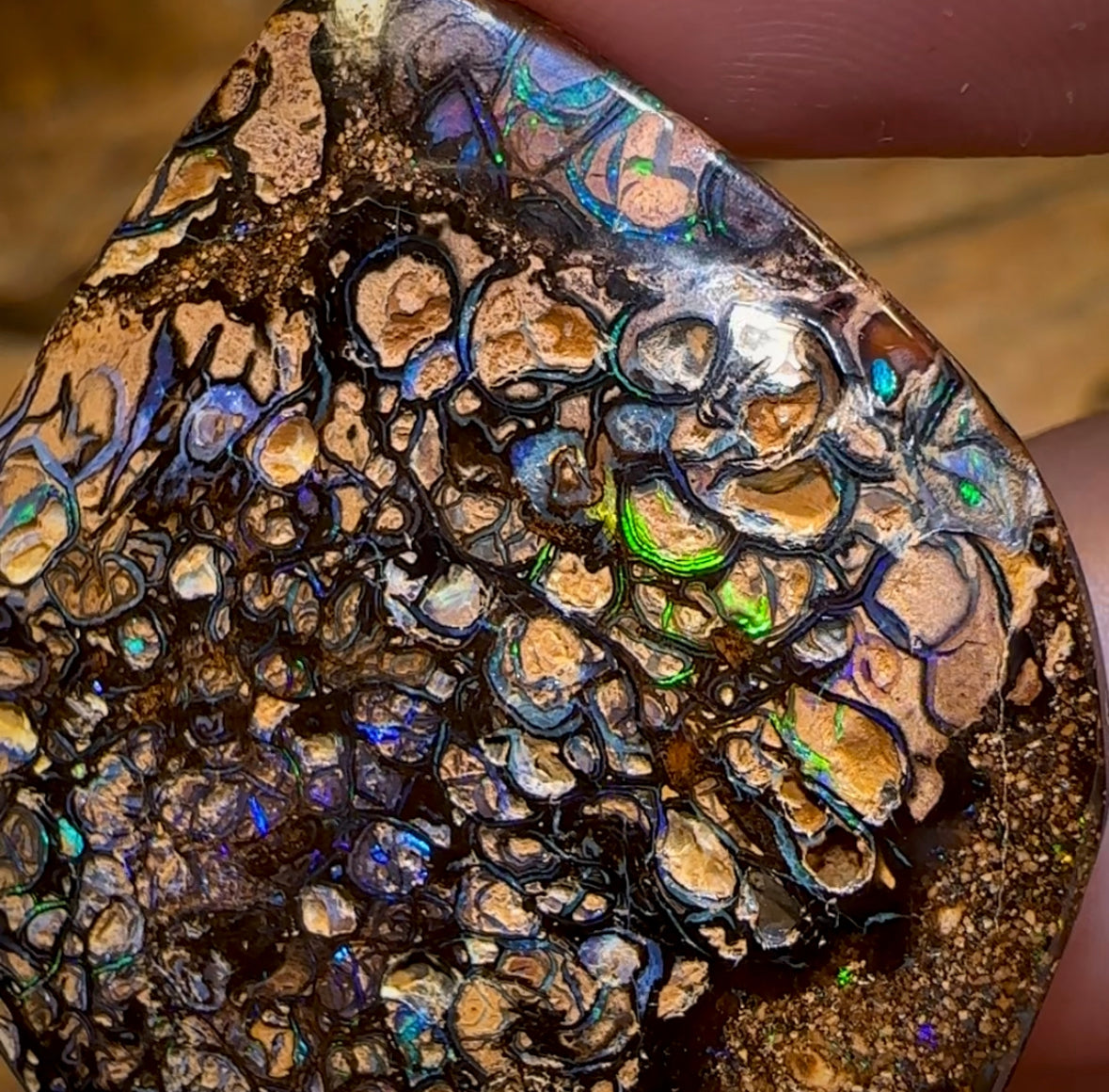 93.2cts - Yowah Nut Tribal Opal. Double Sided - Opal Whisperers