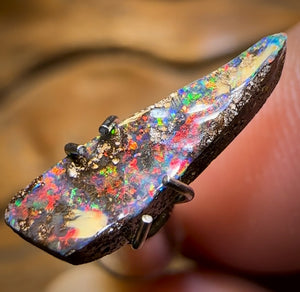 1.12cts - Queensland Boulder Seam Opal from Winton Red Fire
