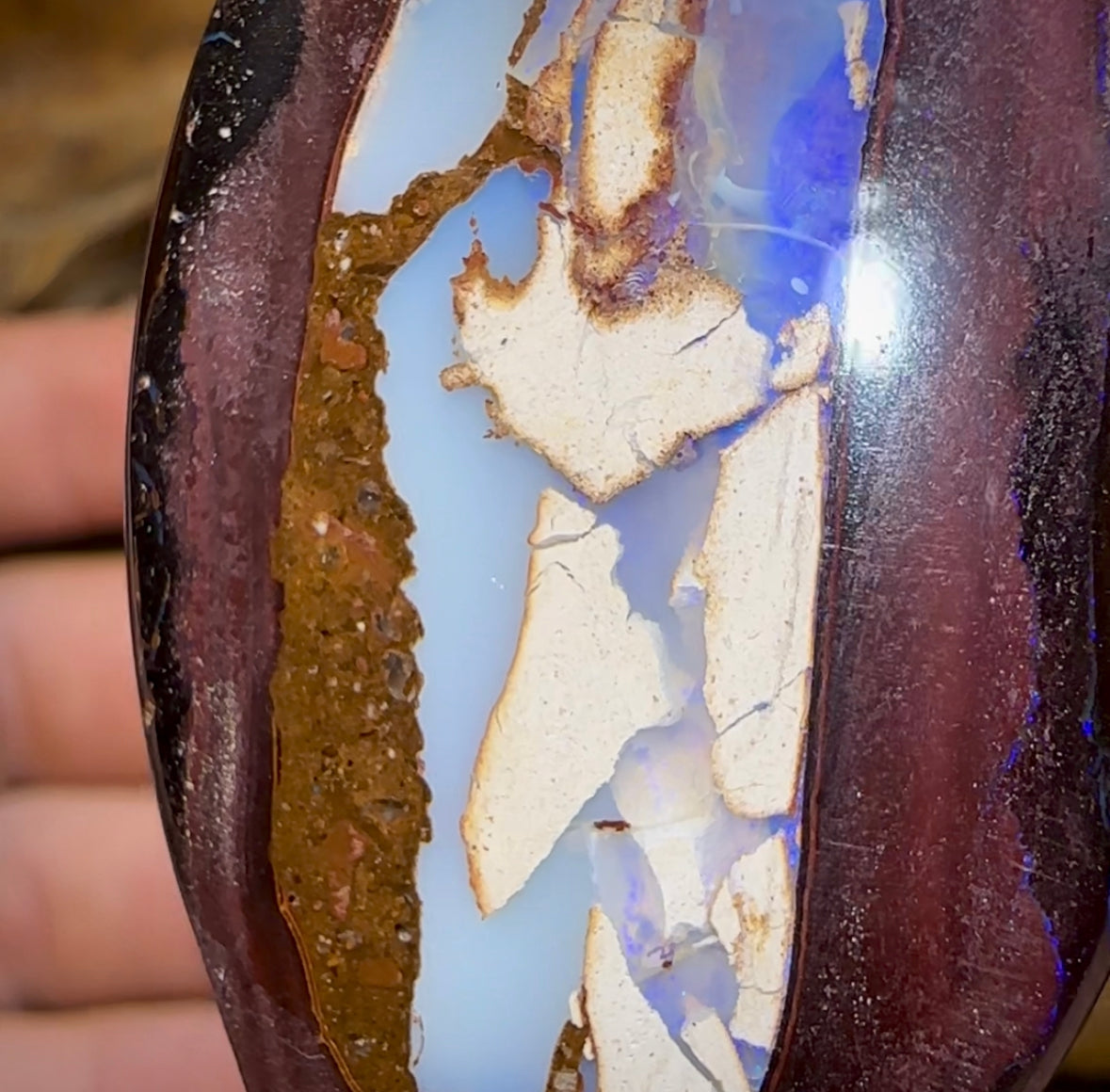 The 208cts - Yowah Nut Kernel Australian Opal Rub Pair. Double Double Sided - Opal Whisperers