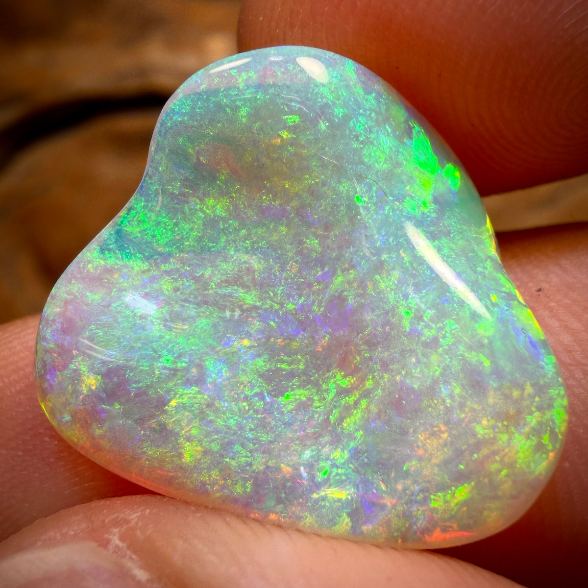 12.4cts - TOP Andamooka Crystal Opal. Master Dremel Finish
