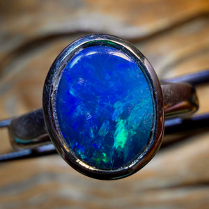 HDW Sterling Silver - Australian Opal Doublet Ring