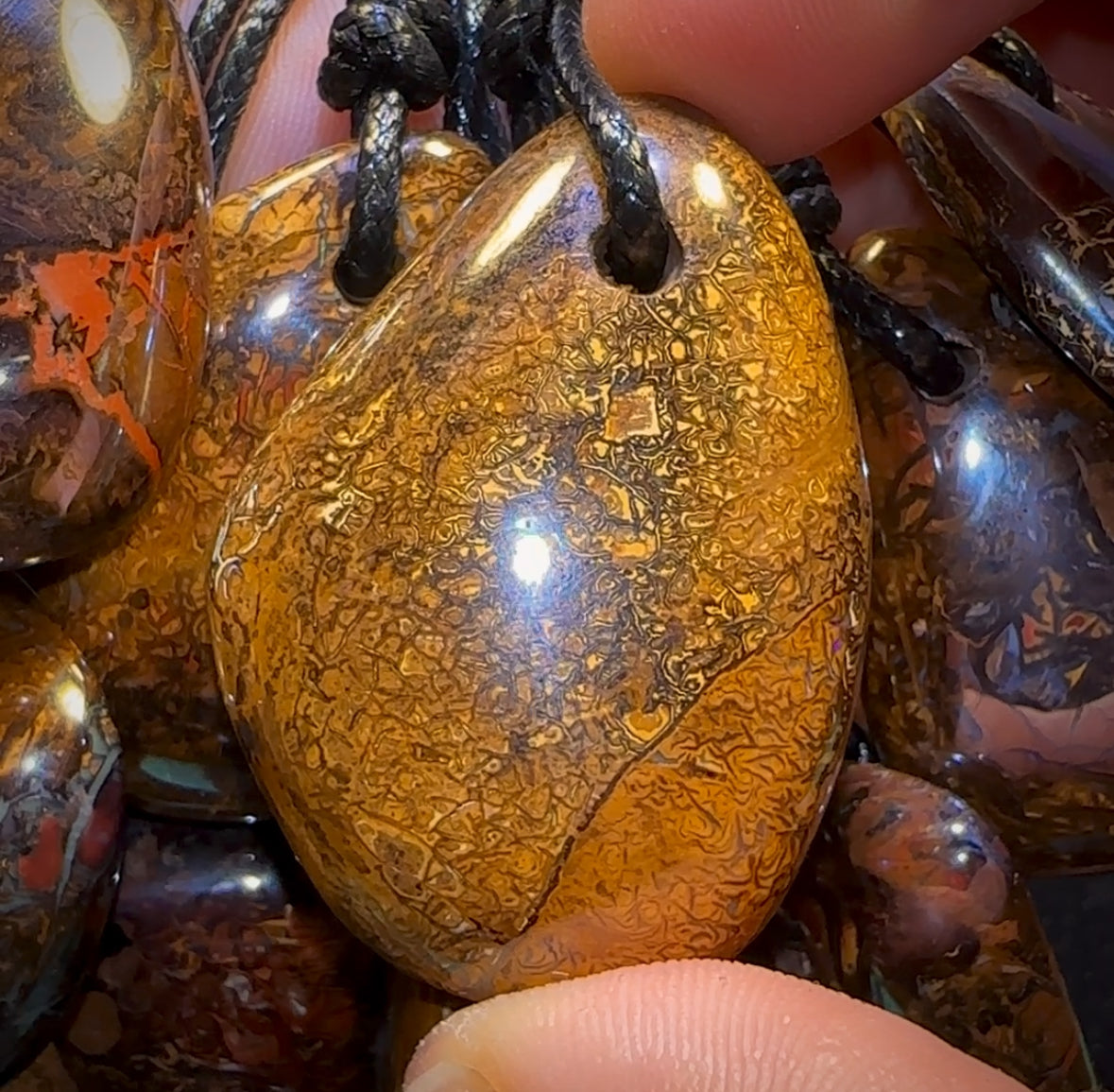 🔒10x Drilled Boulder Opals. Bulk Wholesale Dealers Parcel BARGAIN