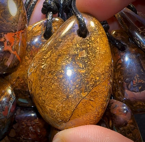 🔒10x Drilled Boulder Opals. Bulk Wholesale Dealers Parcel BARGAIN