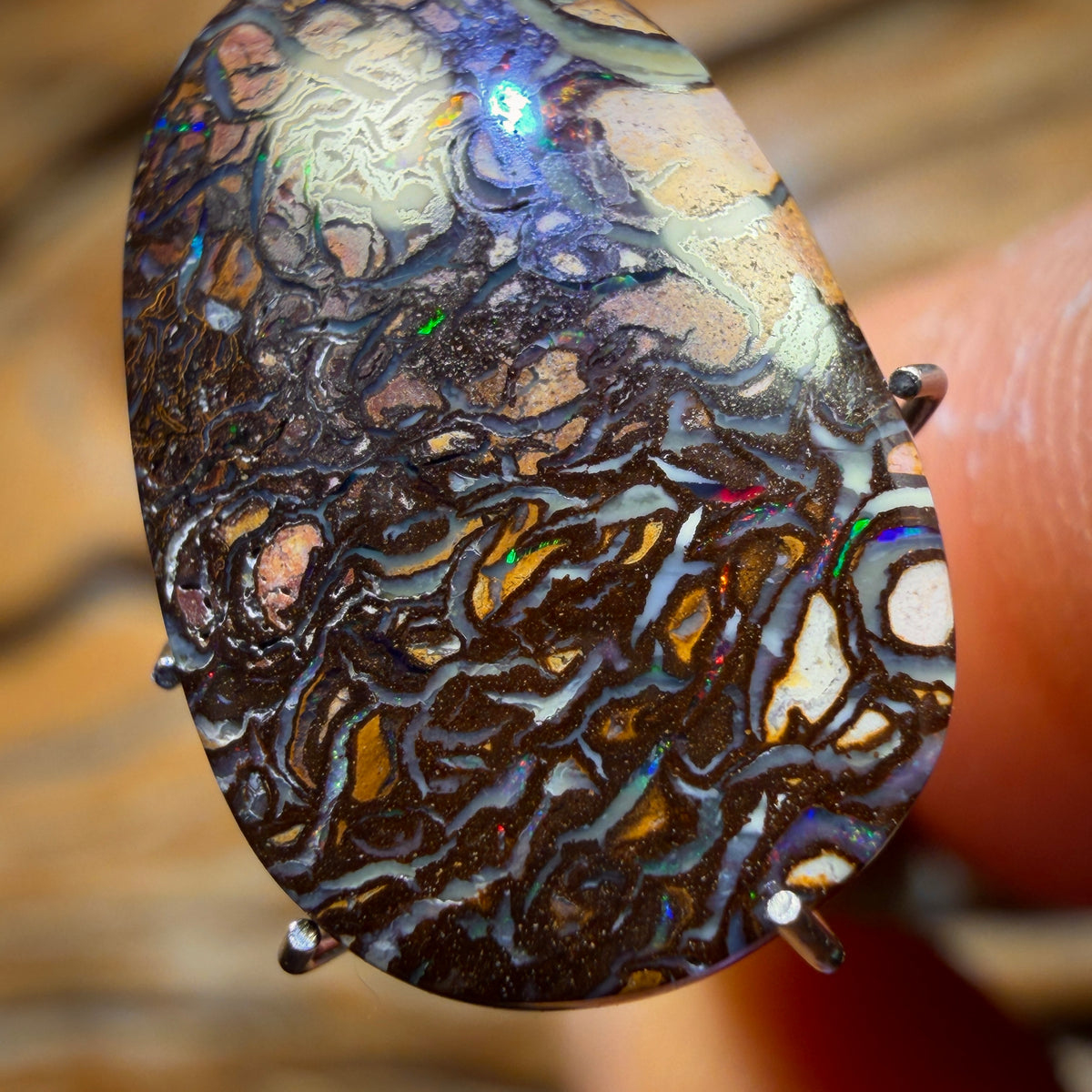 5.2cts - Multicolour Tribal Yowah Nut Opal