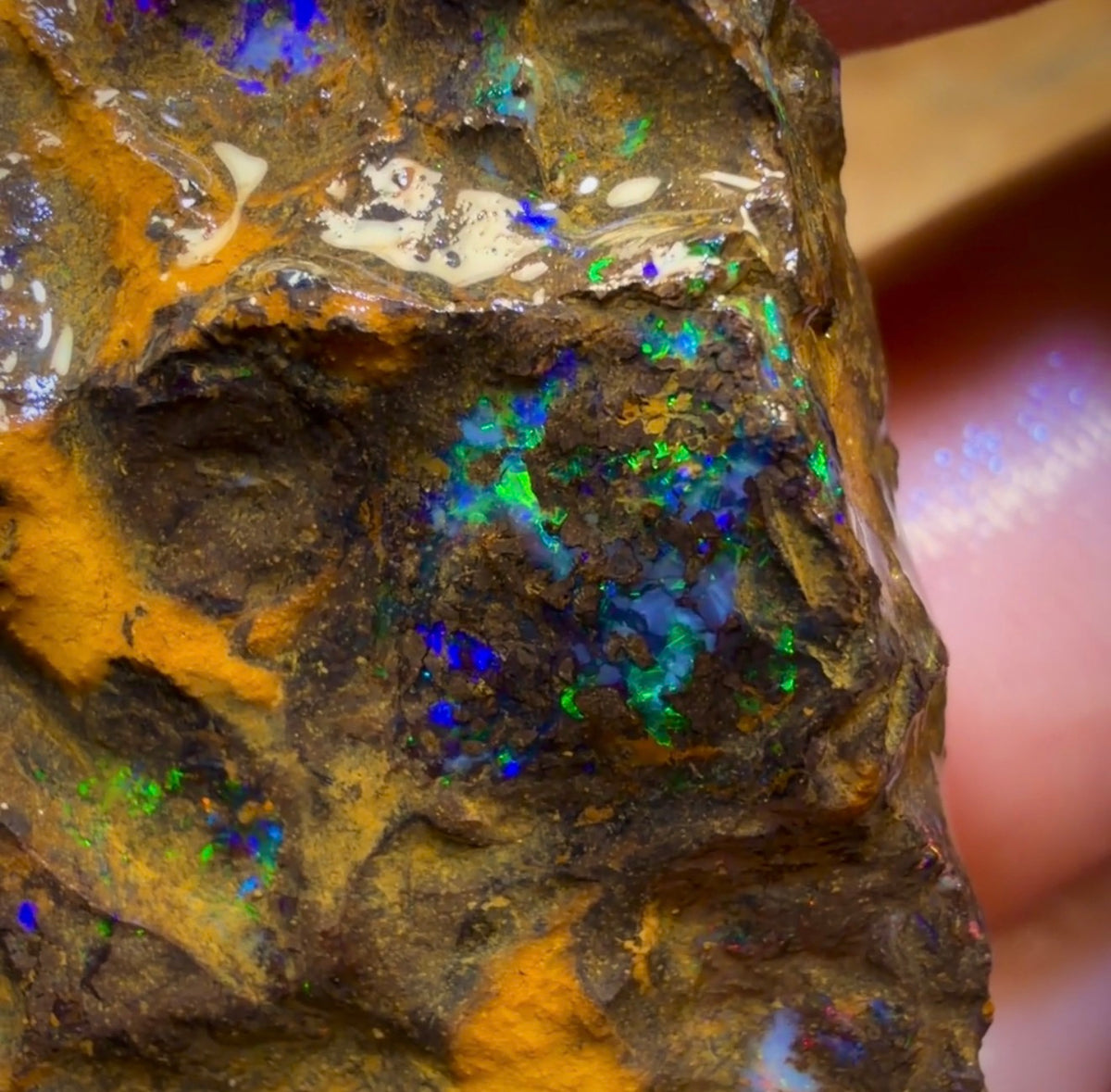 72,6 ct – Australischer Boulderopal-Rohling. Bubble Band