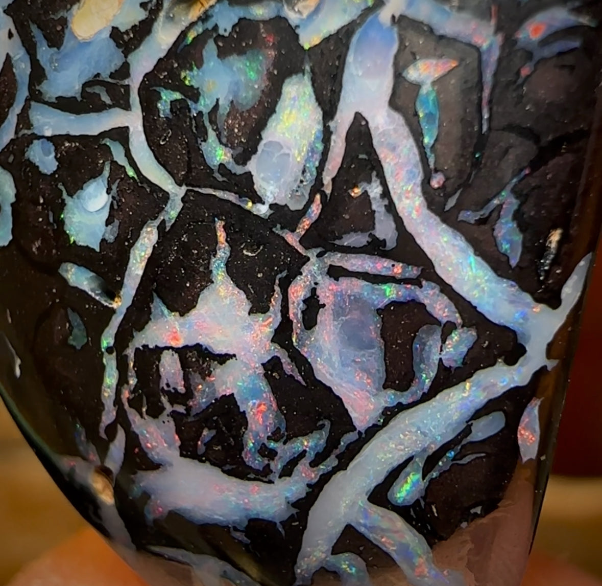 71.4cts - Rare Tribal Black Boulder Opal from Koroit