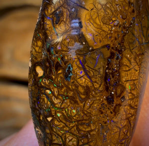 Aren’t You Glad You Waited Untill The End Card! 29.2cts - Tribal Australian Boulder Opal from Yowah