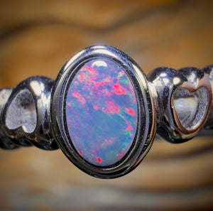 48-Hour VIP Crazy Offer Sterling Silver - Queensland Boulder Opal Doublet Ring