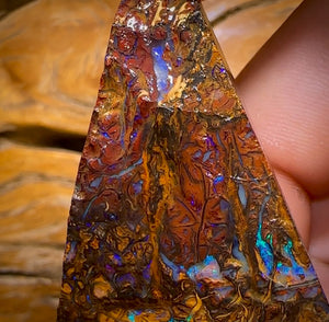 125.4cts -Tribal Split 2 Yowah Nut Opal Rough Piece. Australian Opal