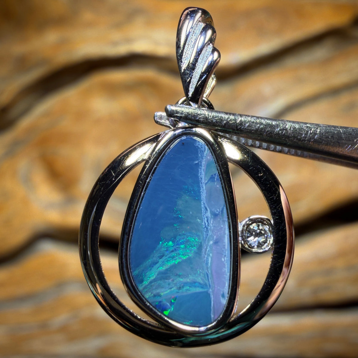 🔒Sterling Silver - WHOLESALE 9 PIECE PENDANT PARCEL. Australian Boulder Opal Doublet Jewellery