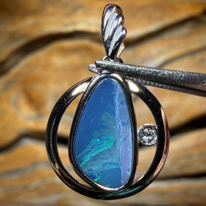 🔒Sterling Silver - WHOLESALE 9 PIECE PENDANT PARCEL. Australian Boulder Opal Doublet Jewellery