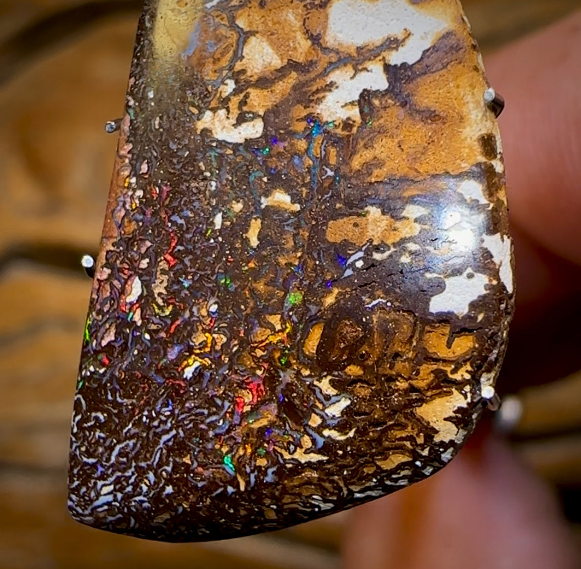 Auction Fall-Through = Your Gain! 🔥 Now More Than 50% Off RRP 🚨 14.3cts - Queensland Boulder Opal With Red. Yowah Tribal