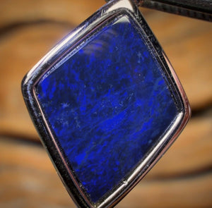 Sterling Silver - Queensland Boulder Opal Doublet Pendant