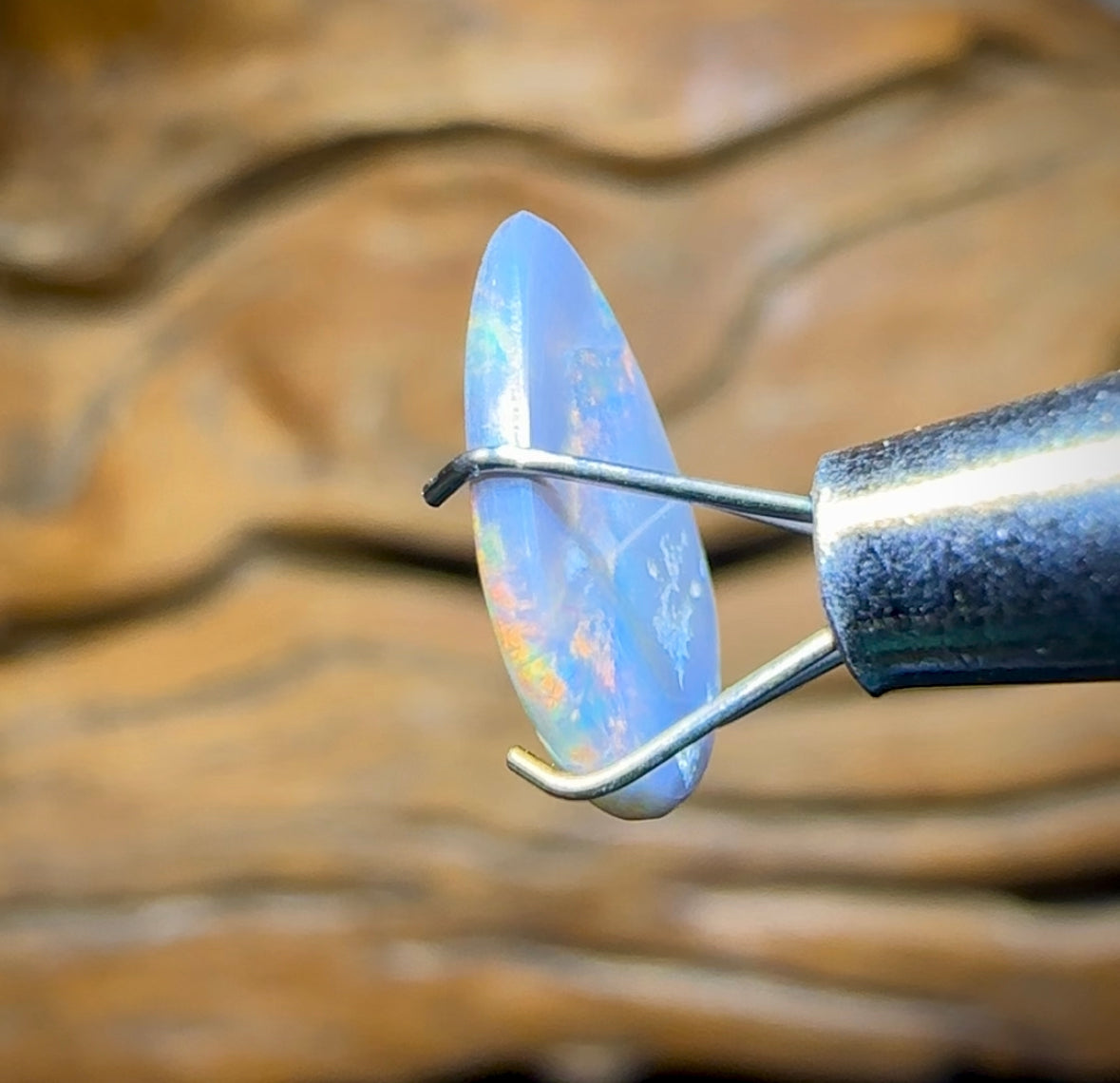 1.05cts - Australian Semi Black Opal from Lightning Ridge - Opal Whisperers