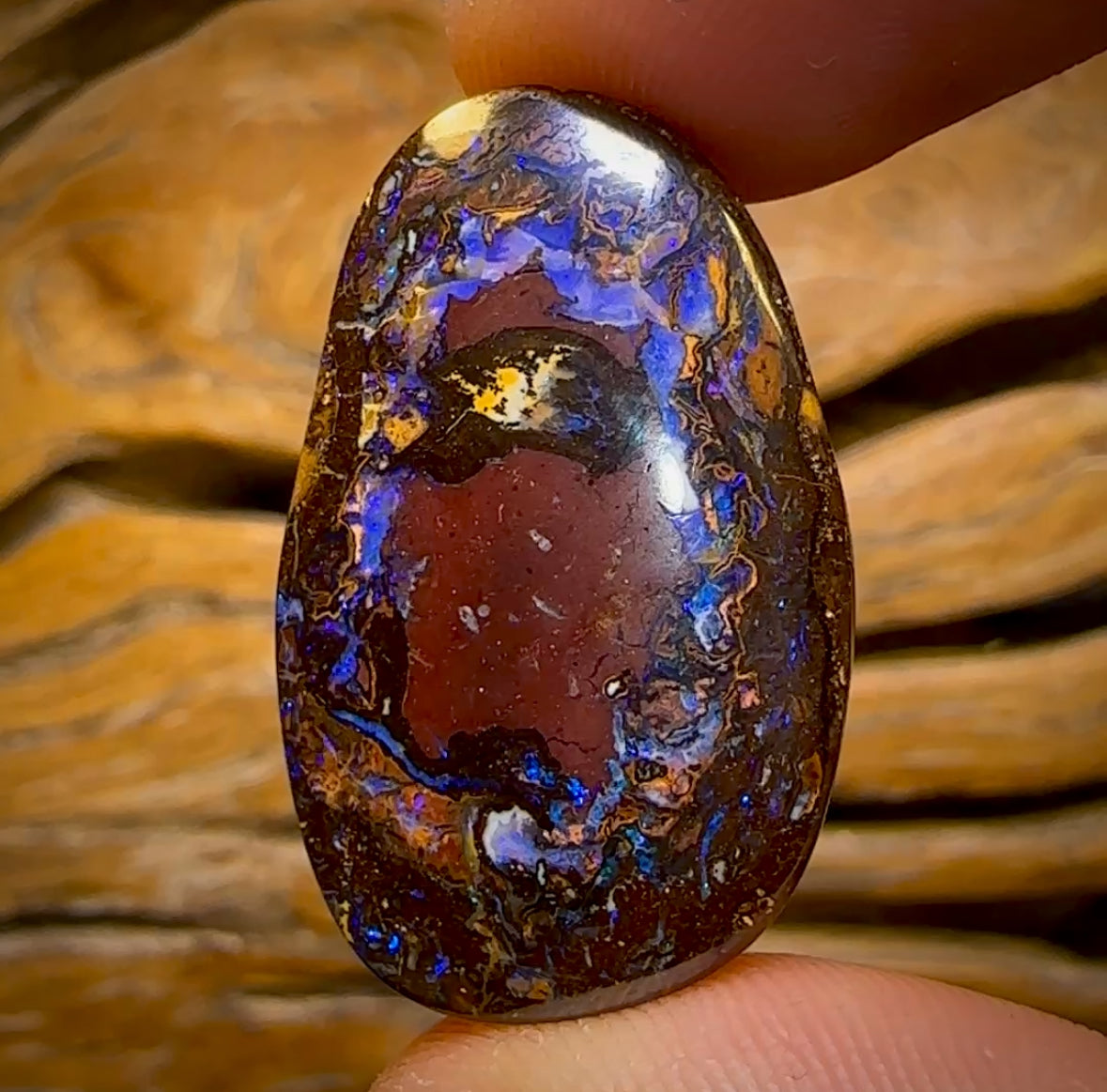 41.9cts - Tribal Queensland Boulder Yowah Nut Opal. Double Sided