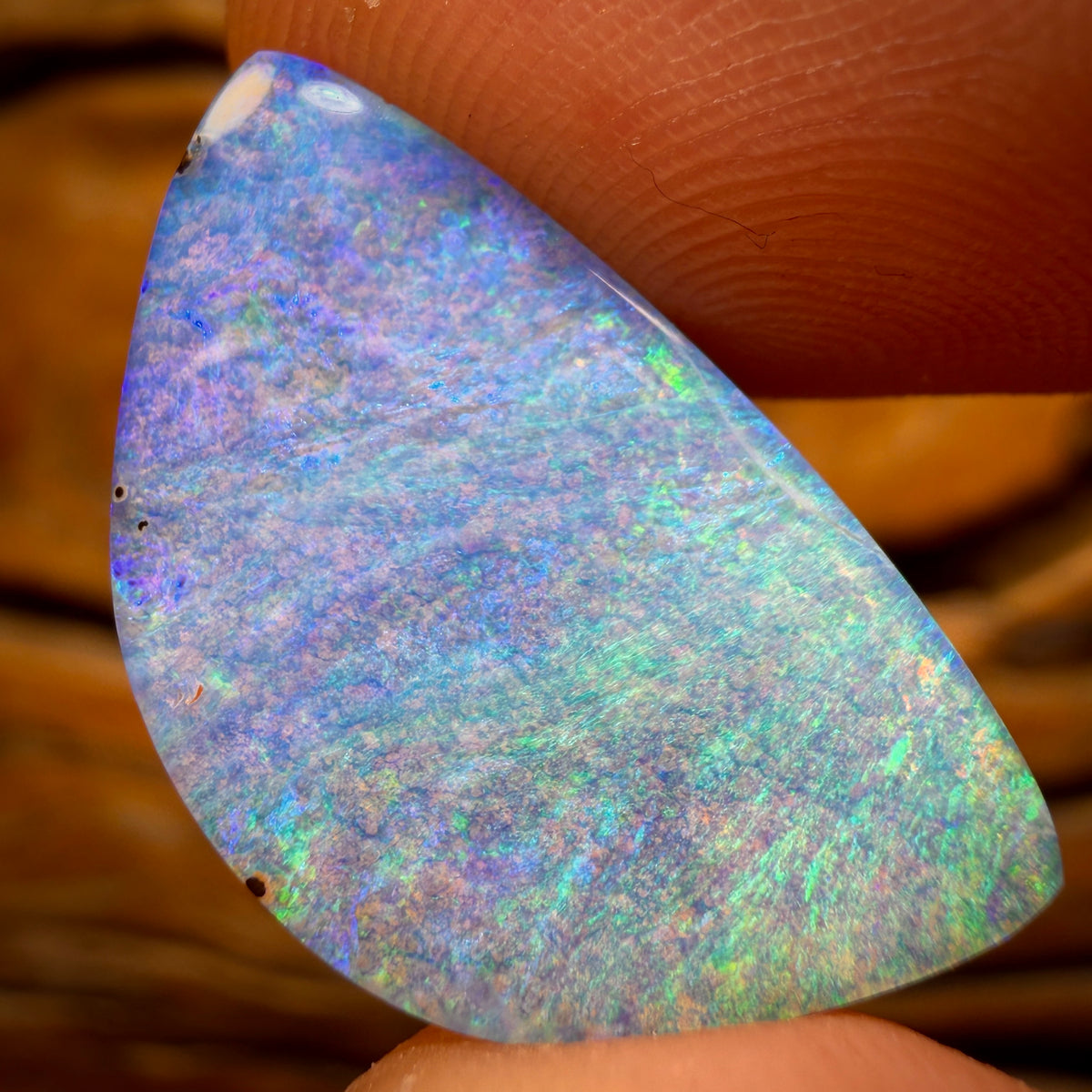12.1cts - Water Clouds Gem Queensland Boulder Seam Opal