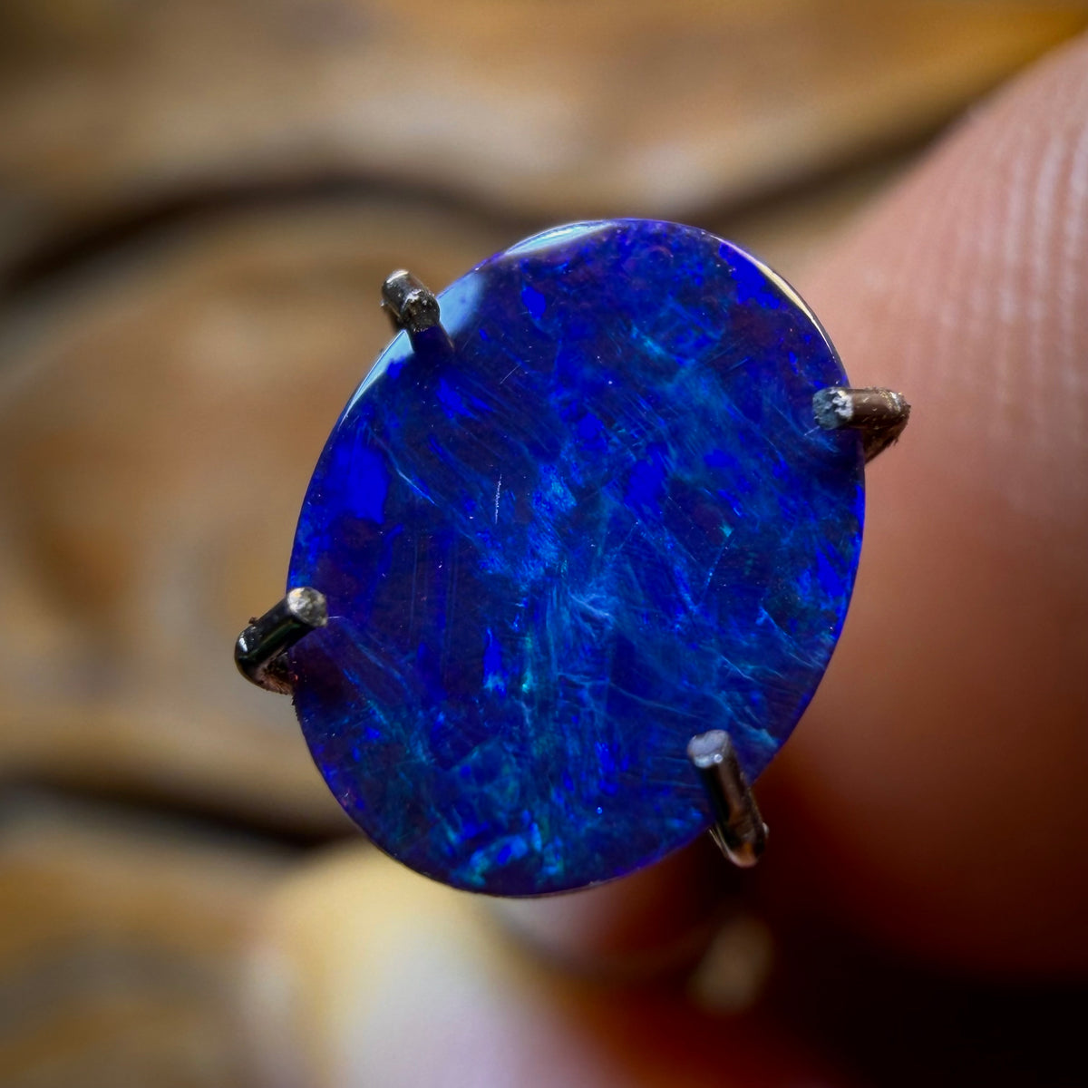 Dad Card! 0.8cts - Australian Boulder Opal Doublet