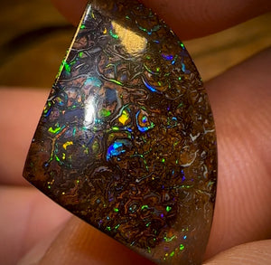 23.6cts - “Electrics” Tribal Queensland Dark Boulder Opal Set
