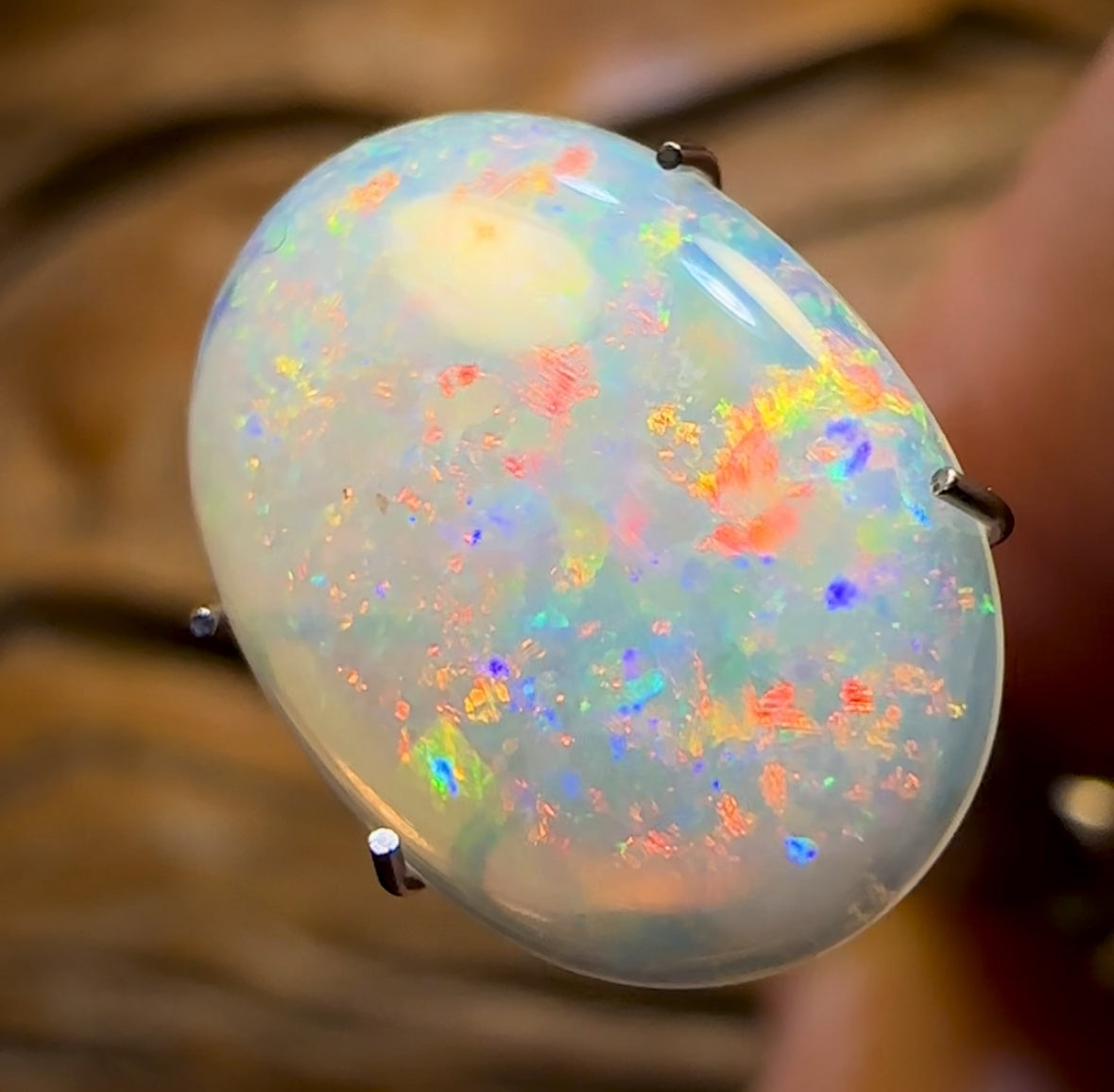 2.95cts - Best Red Fire Multi Colour South Australian Crystal Opal