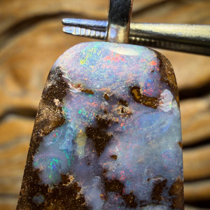 Solid Queensland Boulder Seam Opal Pendant