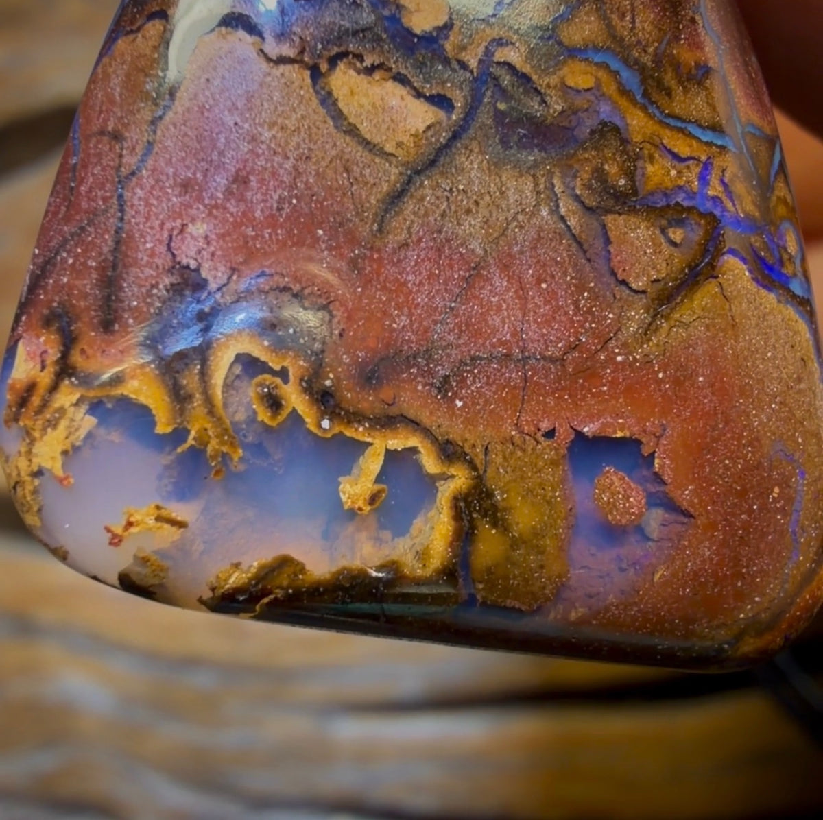 27 x 26mm - Drilled Boulder Opal Necklace