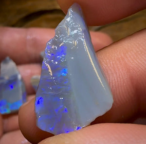 46.7cts - 5x Lightning Ridge Crystal and Dark Opal Rough Parcel