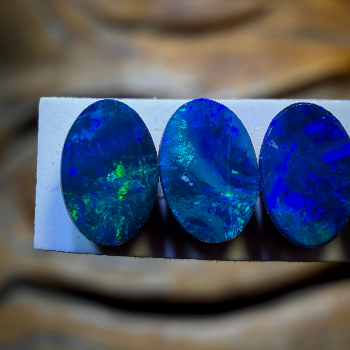 🔒2.2cts - 5x Australian Boulder Opal Doublets WHOLESALE PARCEL