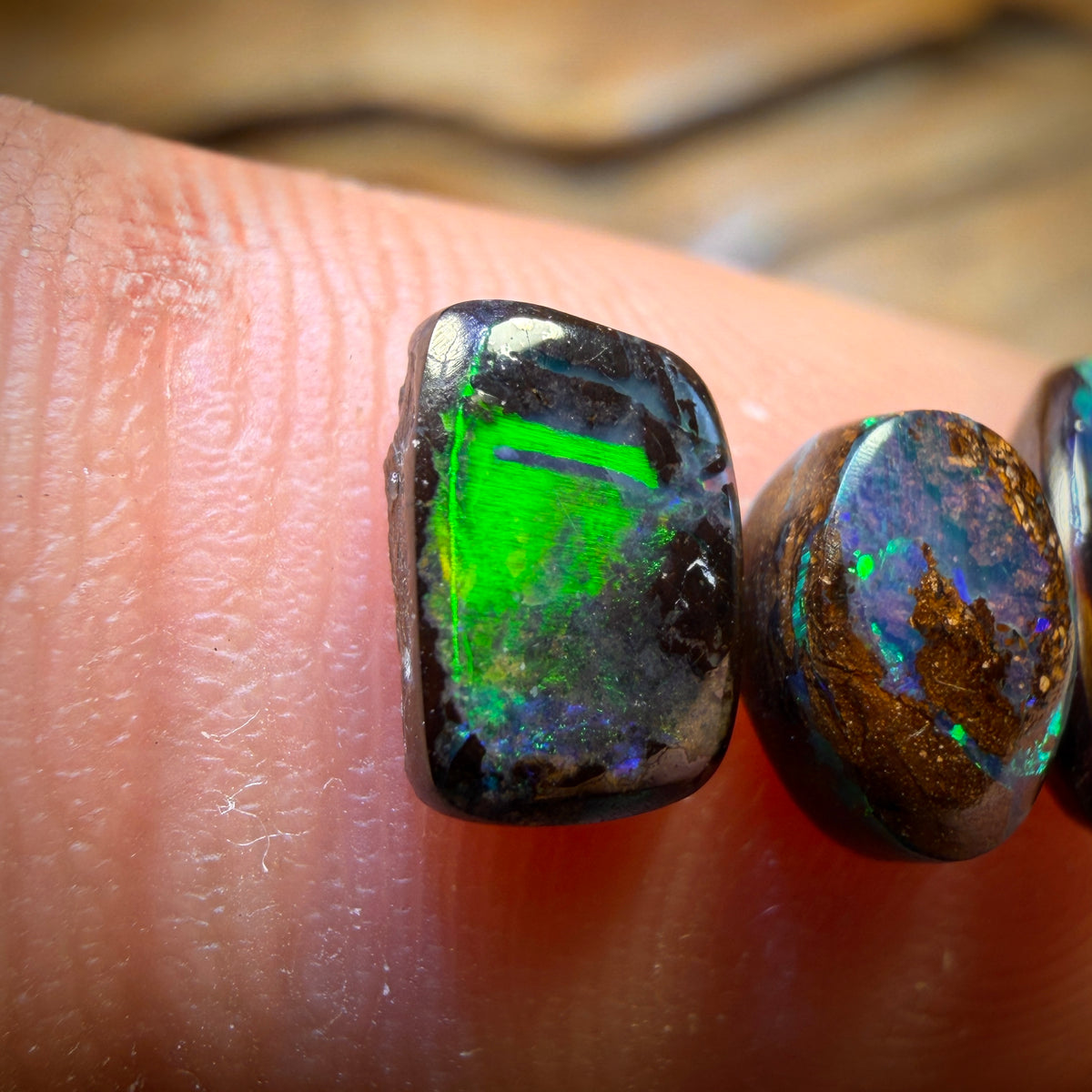 2.6cts - 3x Australian Boulder Opal’s. Wholesale Parcel