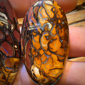 156.2cts - Partners Pair 2 x Tribal Queensland Boulder Opals