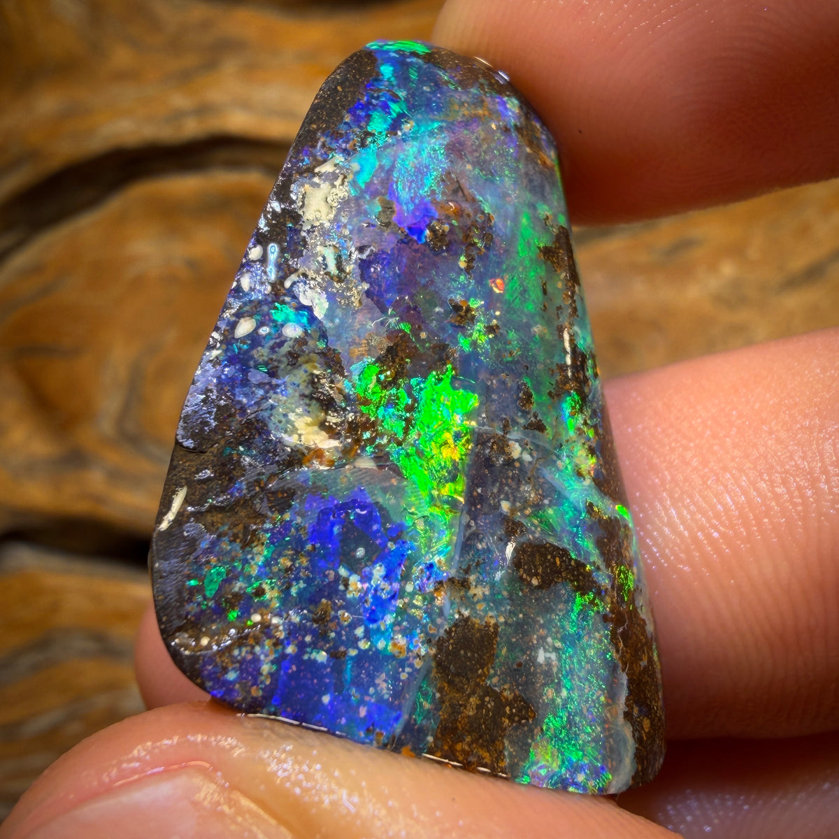 79.7cts - TOP Queensland Boulder Opal Rub. Featured on ‘OUTBACK OPAL HUNTERS’!!