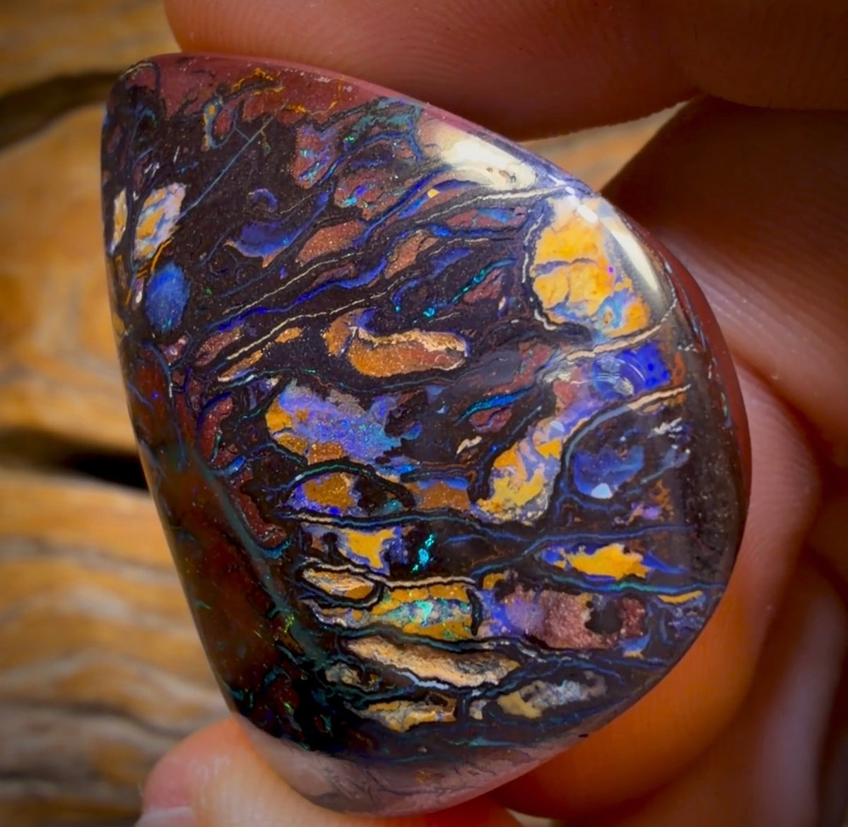 131.1cts - Top Tribal Australian Boulder Opal from Koroit