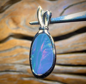 🔒Sterling Silver - WHOLESALE 9 PIECE PENDANT PARCEL. Australian Boulder Opal Doublet Jewellery